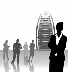 Business peoples vector image