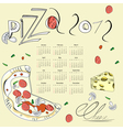 Template for calendar 2012 vector image