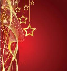 Christmas star background vector image