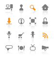 Rounded icons vector image