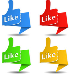 Origami Like Banner vector image