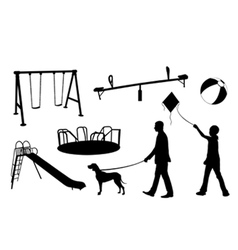 Playground elements vector image
