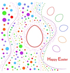 Happy easter background vector image