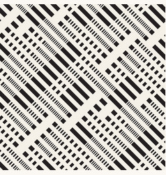 Seamless black and white irregular dash Royalty Free Vector