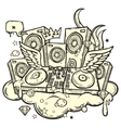 Turntable vector image