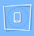 Cell smart phone icon tablet computer web button Cell smart phone icon tablet computer web button vector image