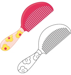 Cartoon comb vector image
