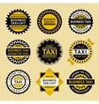 Taxi labels - vintage style vector image
