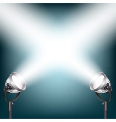 Spot lights vector image