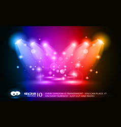 Magic spotlights vector image