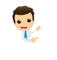 Cartoon office worker vector image