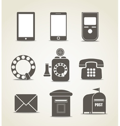 Telecommunicating icons vector image