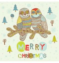Christmas card vector image