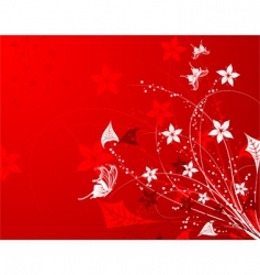 Floral background vector image