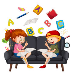 Reading writing speaking listening primary Vector Image