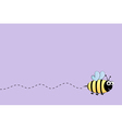 Bee flight background vector image