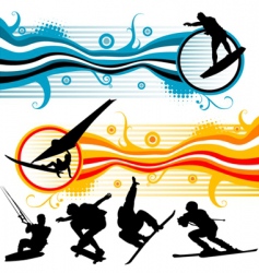 Sport graphics vector image