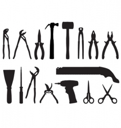 Tools set vector image