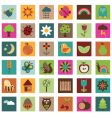 Nature icons vector image