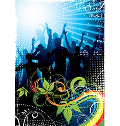 Musical background vector image