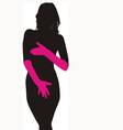 Shy naked woman vector image