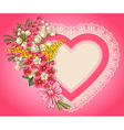 Cute valentine card vector image