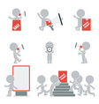 Flat people promotion vector image