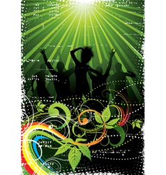 Musical background vector image