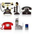 Telephone sets vector image