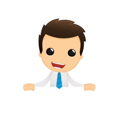 Cartoon office worker vector image
