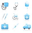 Medical icon set vector image