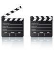 Digital movie clapper board vector image