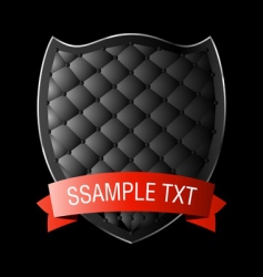 Shield with ribbon vector image