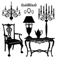 Antique furniture vector image
