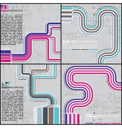 Set of abstract background vector image