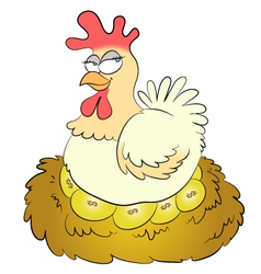 Golden eggs vector image