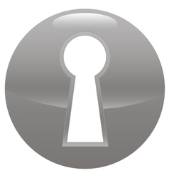 Keyhole gray icon vector image
