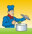 Cooked mobile vector image