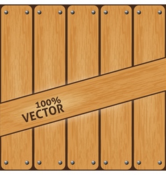 Vintage wood background vector image