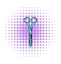Dressmaker shear icon comics style vector image