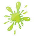 A green color splash vector image