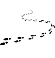 Footptints vector image
