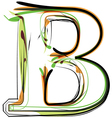 Organic Font vector image