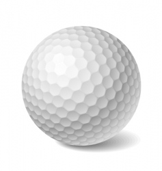 Golf ball vector image