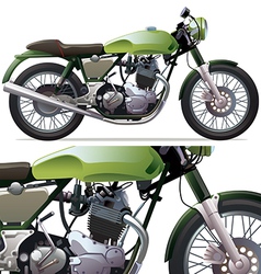 Classic Racing Motorcycle vector image