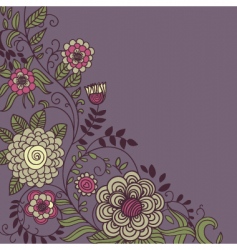 Floral background vector image