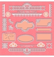 Vintage framed ornate labels vector image