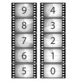 Film countdown vector image