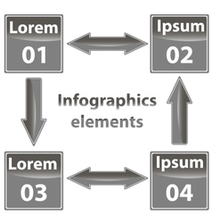 Infographics elements vector image