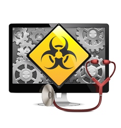 Computer Diagnostic Concept vector image